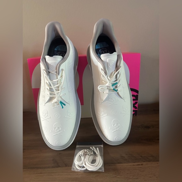 G/FORE Men’s Gallivan2r Embossed Skull & Tees Golf Shoes-White/Nimbus-Size 11.5 main image 7